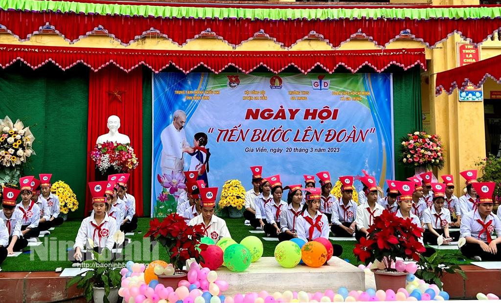 Hội đồng Đội huyện Gia Viễn tổ chức Ngày hội "Tiến bước lên Đoàn"