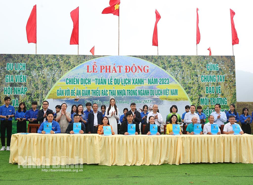 Gia Viễn phát động chiến dịch "Tuần lễ du lịch xanh" gắn với Đề án giảm thiểu rác thải nhựa trong ngành du lịch năm 2023