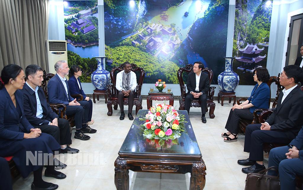 Lãnh đạo tỉnh tiếp và làm việc với đoàn công tác của UNESCO