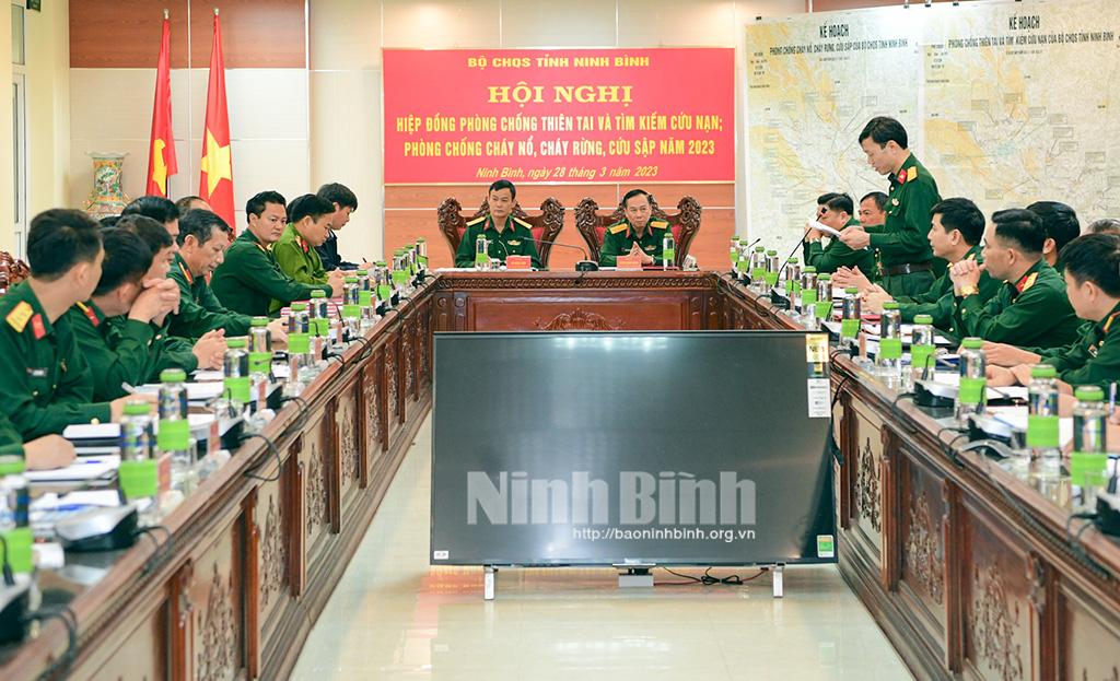 Hiệp đồng phòng, chống thiên tai và tìm kiếm cứu nạn; phòng chống cháy nổ, cháy rừng, cứu sập năm 2023