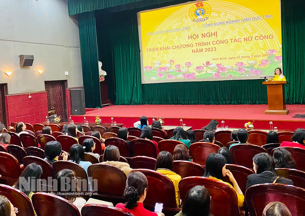 Triển khai chương trình công tác nữ công năm 2023