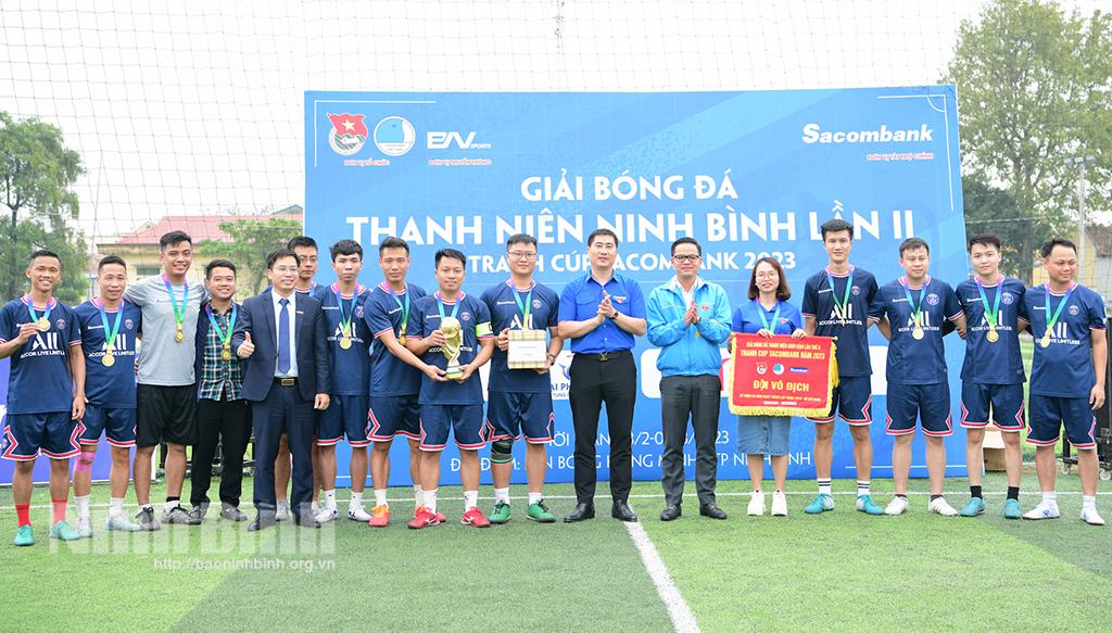 Huyện đoàn Hoa Lư vô địch Giải bóng đá thanh niên Ninh Bình lần 2 tranh cúp Sacombank