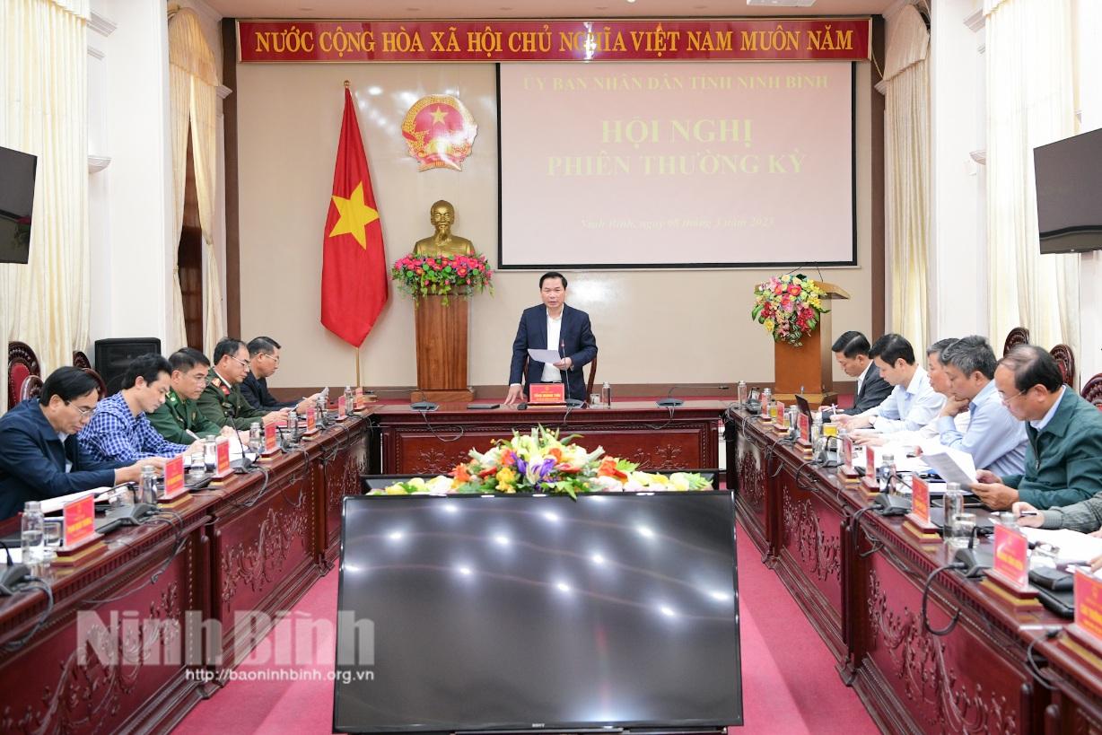 Hội nghị UBND tỉnh phiên thường kỳ tháng 3