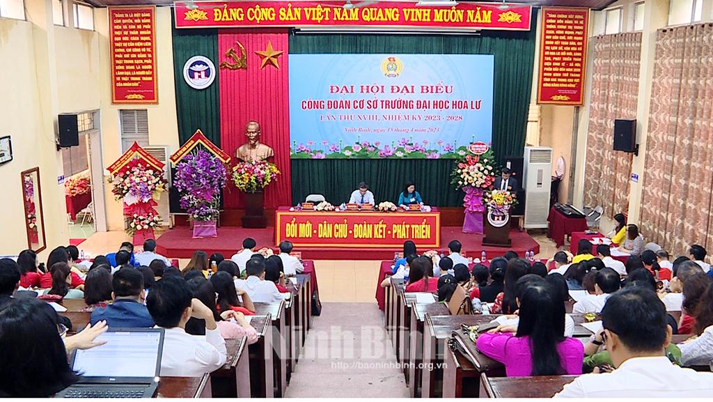 Đại hội Công đoàn cơ sở Trường Đại học Hoa Lư nhiệm kỳ 2023-2028