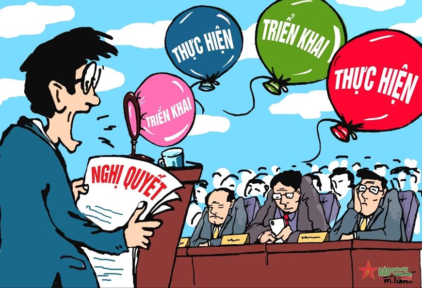 "Buông lỏng lãnh đạo", "đánh trống bỏ dùi" trong triển khai thực hiện