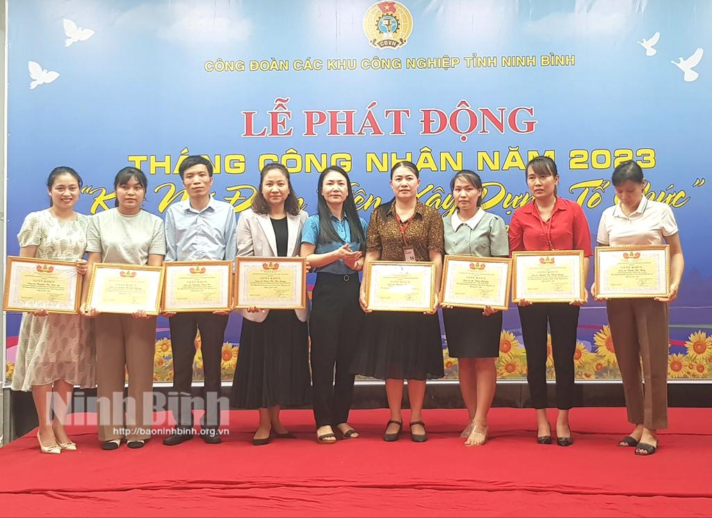 Công đoàn các khu công nghiệp tỉnh phát động Tháng Công nhân năm 2023