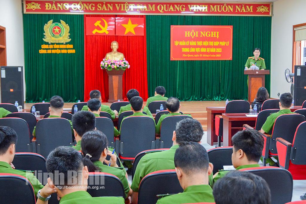 Tập huấn về kỹ năng thực hiện trợ giúp pháp lý trong lĩnh vực hình sự