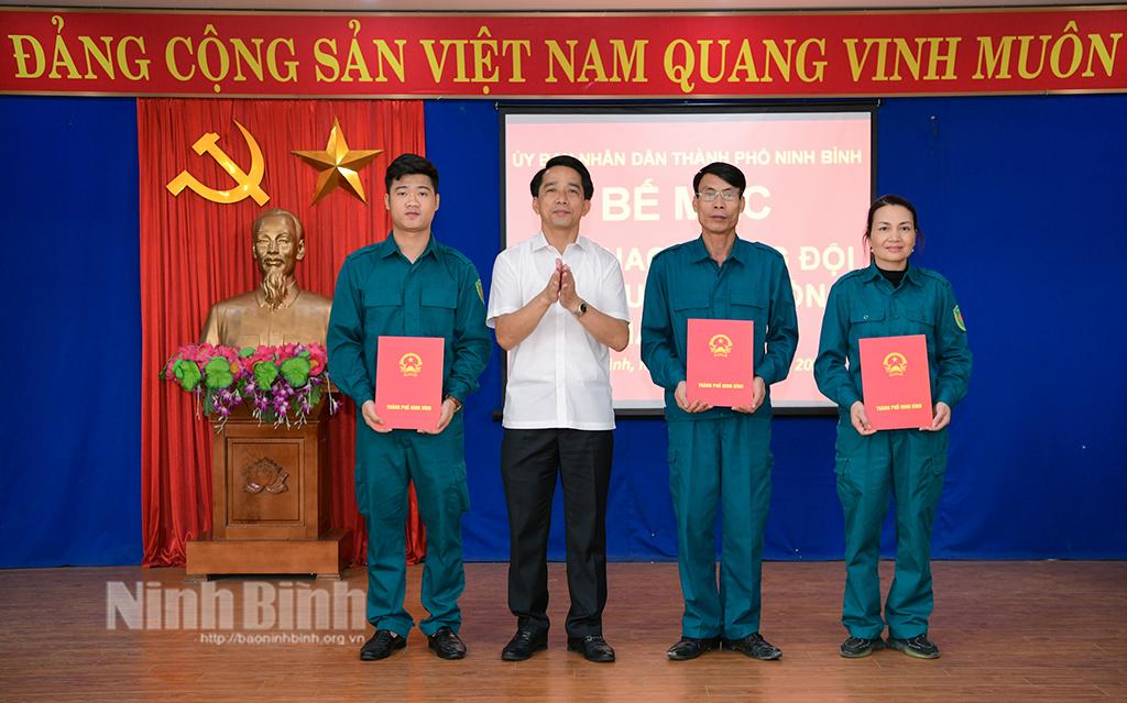 Thành phố Ninh Bình bế mạc Hội thao Trung đội Dân quân cơ động năm 2023