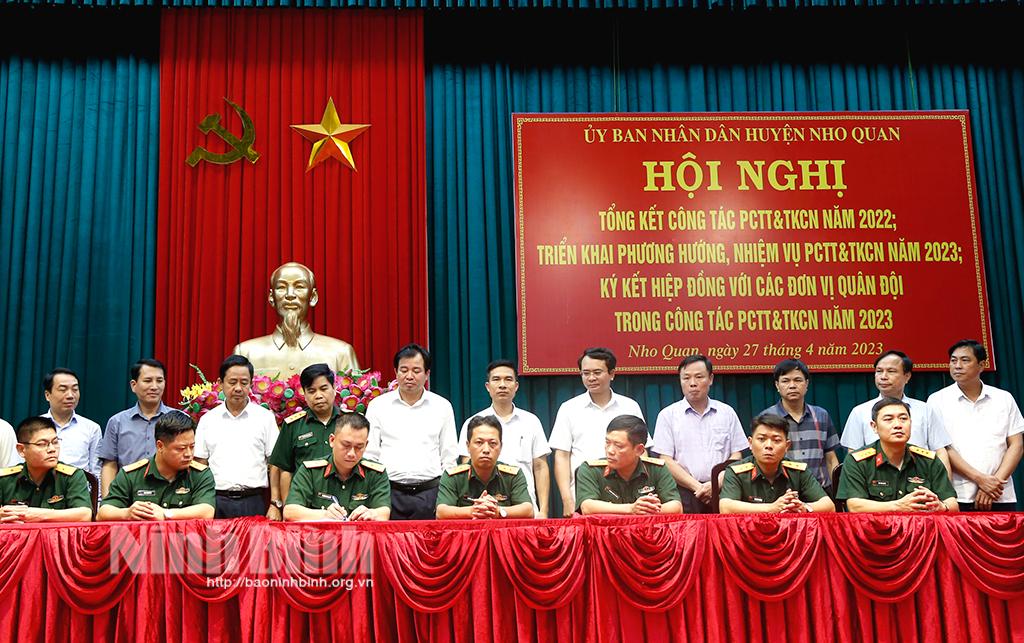 Nho Quan triển khai phương án phòng, chống thiên tai và tìm kiếm cứu nạn năm 2023