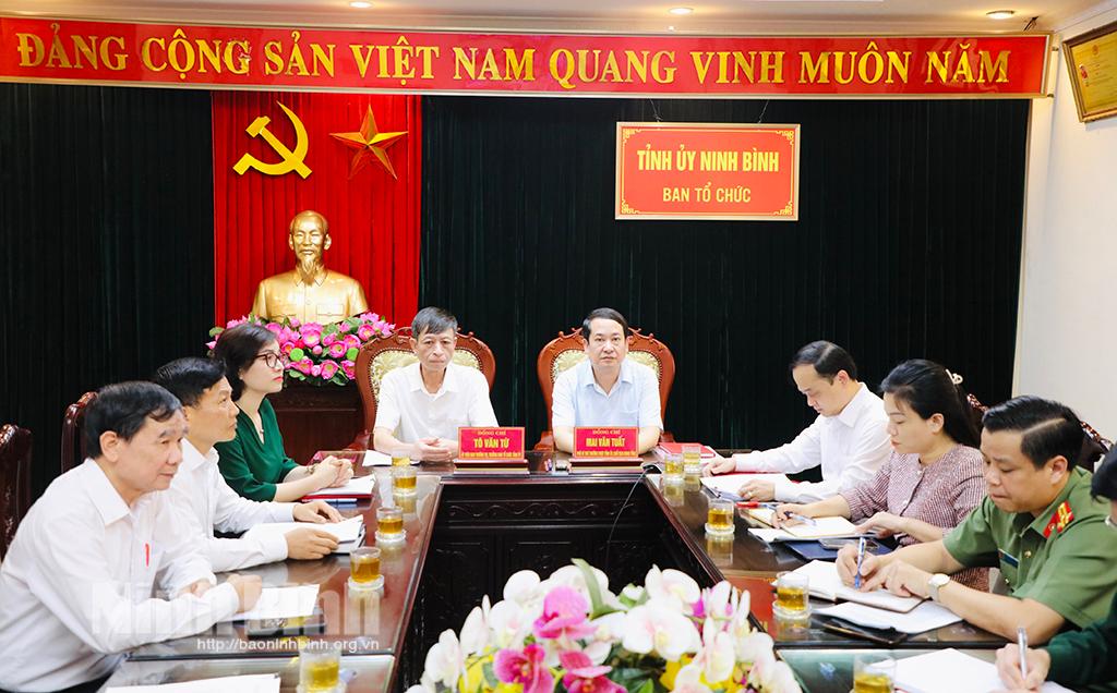 Ngành Tổ chức xây dựng Đảng giao ban trực tuyến