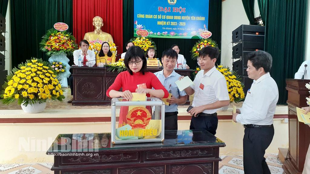 Yên Khánh sớm hoàn thành đại hội công đoàn cơ sở