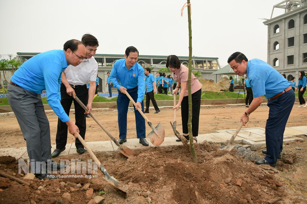 Liên đoàn Lao động tỉnh hưởng ứng Chương trình trồng một tỷ cây xanh