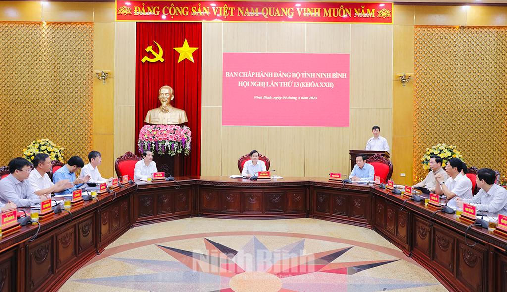 Ban Chấp hành Đảng bộ tỉnh tổ chức hội nghị lần thứ 13