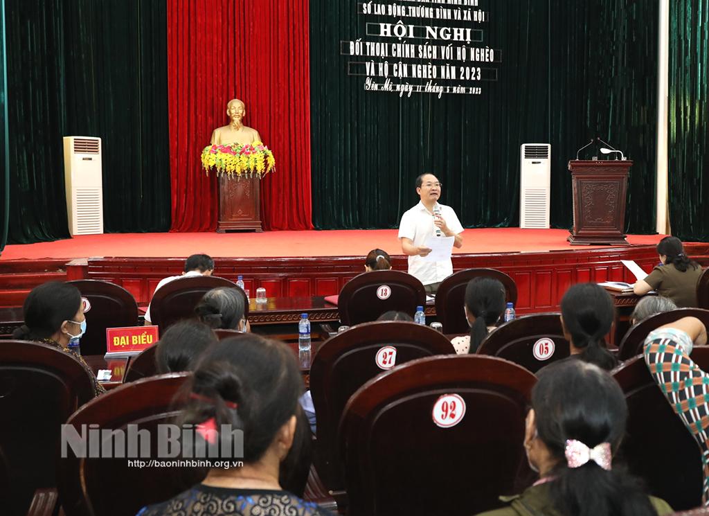 Tiếp xúc, đối thoại với 400 hộ nghèo của huyện Yên Mô