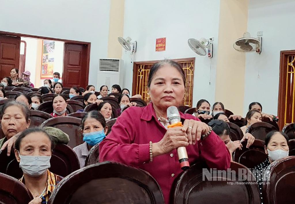 Đối thoại chính sách với hộ nghèo, cận nghèo huyện Nho Quan