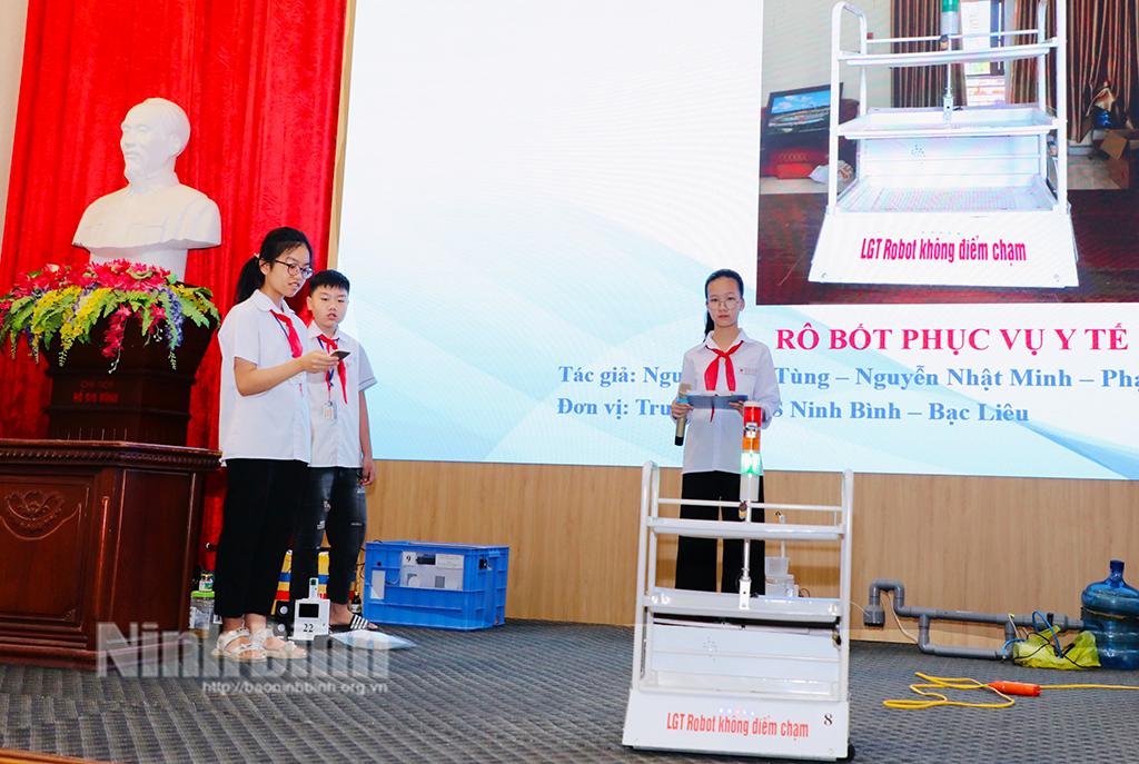 Chung khảo cuộc thi sáng tạo thanh, thiếu niên và nhi đồng thành phố Ninh Bình lần thứ XIV, năm 2023