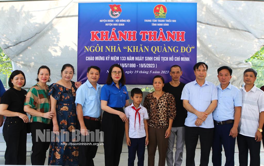 Khánh thành nhà "Khăn quàng đỏ" cho đội viên có hoàn cảnh khó khăn