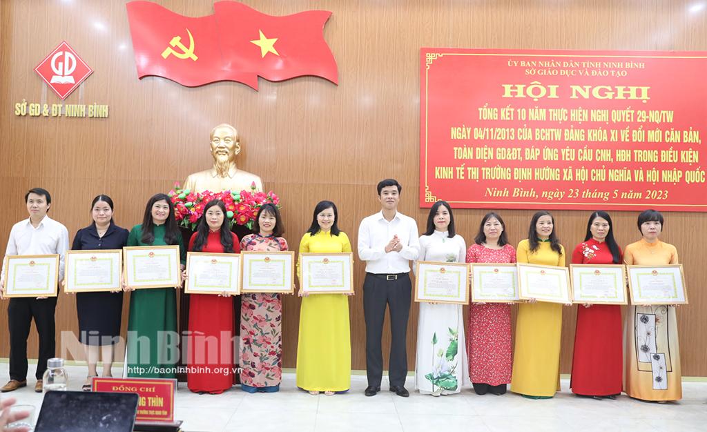 Sở Giáo dục và Đào tạo tổng kết 10 năm thực hiện Nghị quyết số 29-NQ/TW