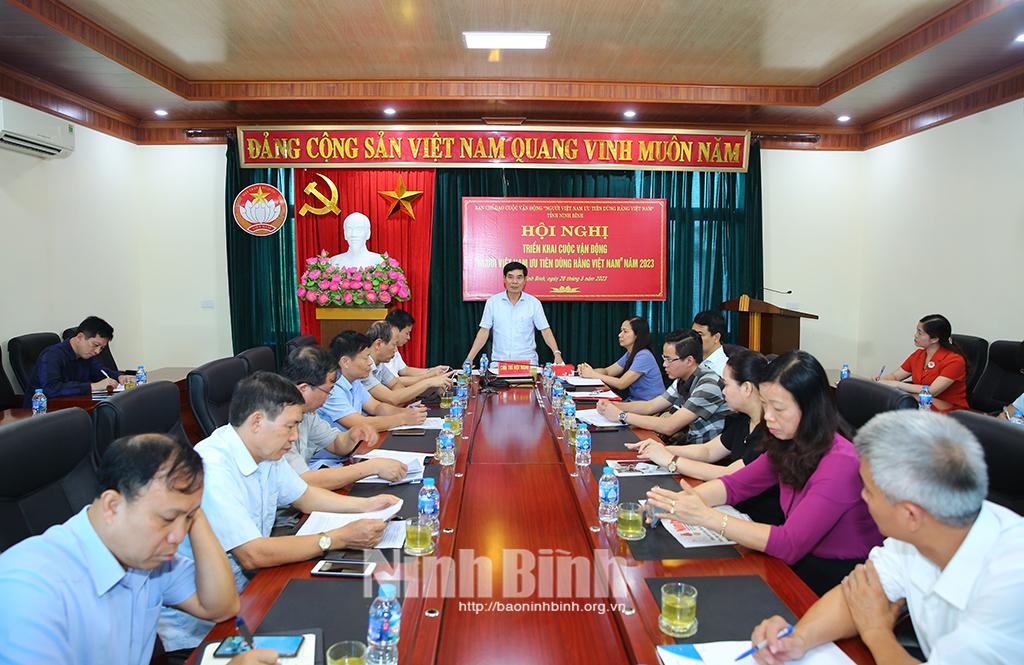 Triển khai Cuộc vận động "Người Việt Nam ưu tiên dùng hàng Việt Nam" năm 2023