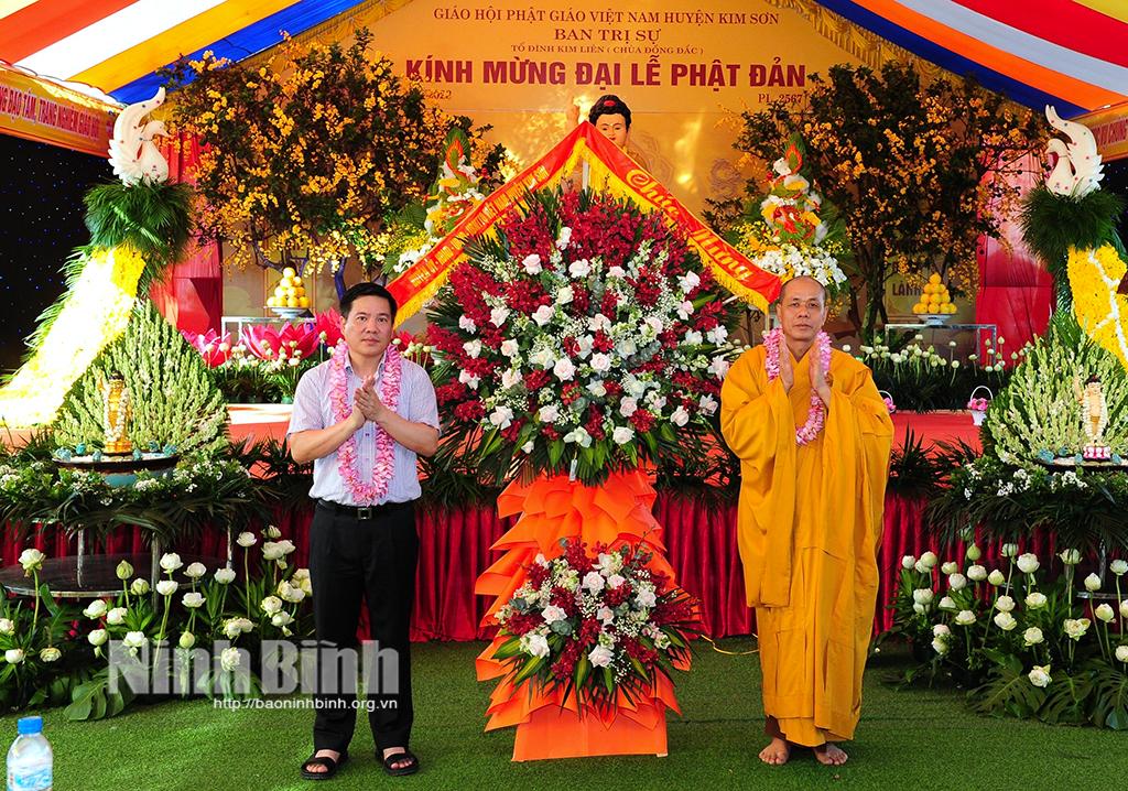 Ban trị sự Giáo hội Phật giáo Việt Nam huyện Kim Sơn tổ chức Đại lễ Phật đản