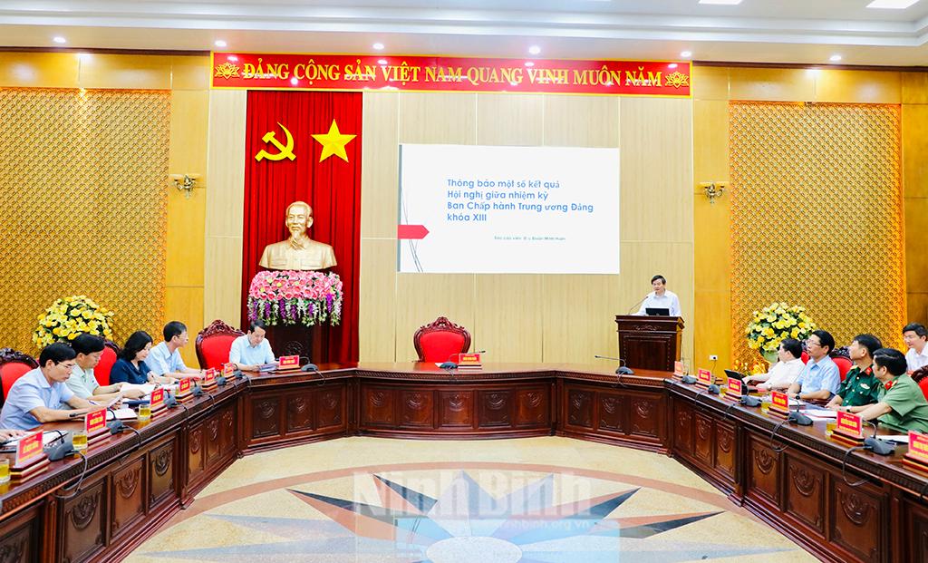 Thông báo nhanh kết quả Hội nghị lần thứ bảy Ban Chấp hành Trung ương Đảng (khóa XIII)