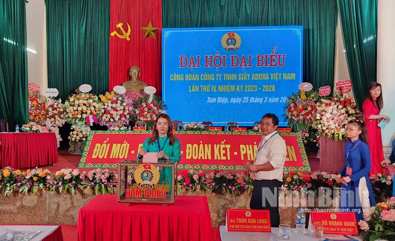 Hoàn thành Đại hội Công đoàn cơ sở nhiệm kỳ 2023 - 2028