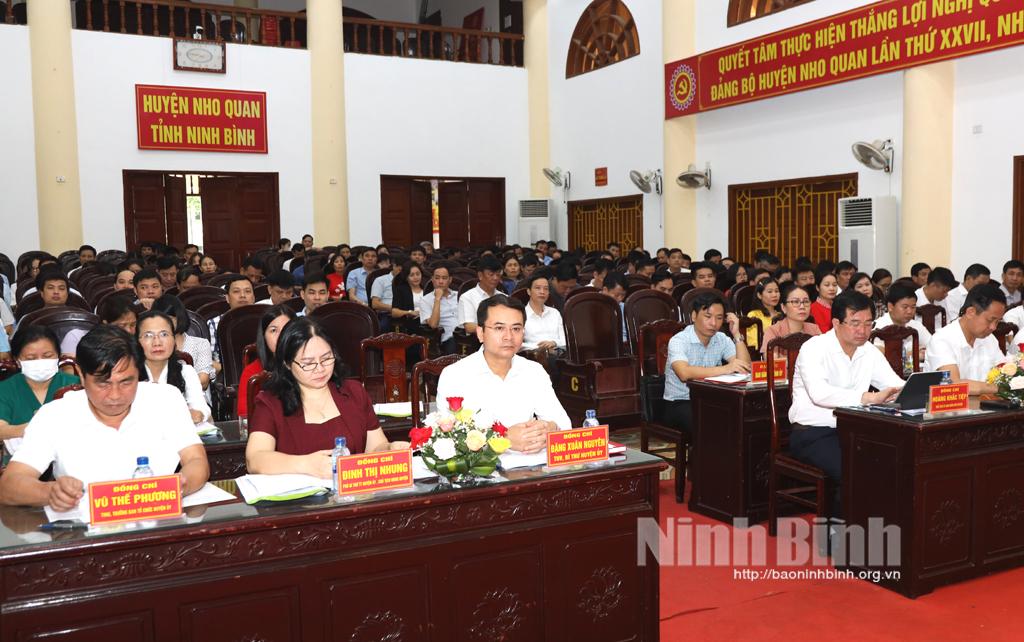 Huyện ủy Nho Quan tổ chức hội nghị giới thiệu tác phẩm của Tổng Bí thư Nguyễn Phú Trọng