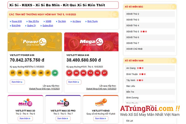 Mua xổ số online nhanh chóng, uy tín cùng Atrungroi