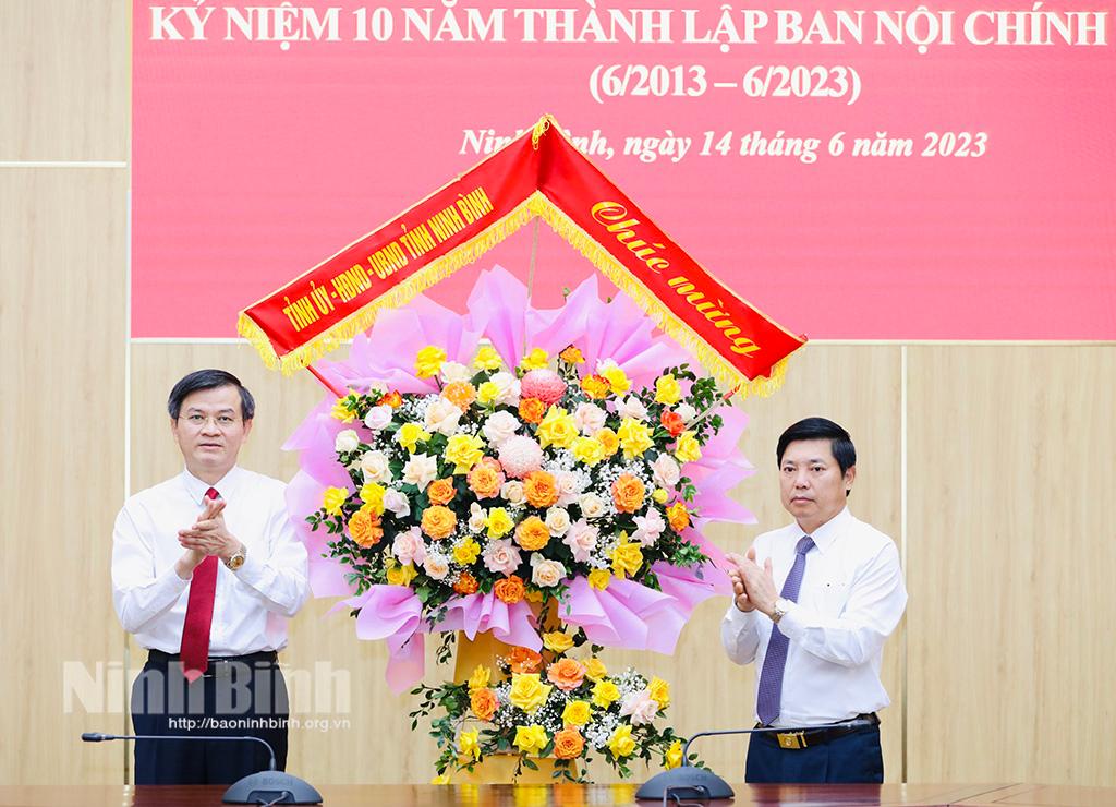 Gặp mặt kỷ niệm 10 năm thành lập Ban Nội chính Tỉnh ủy