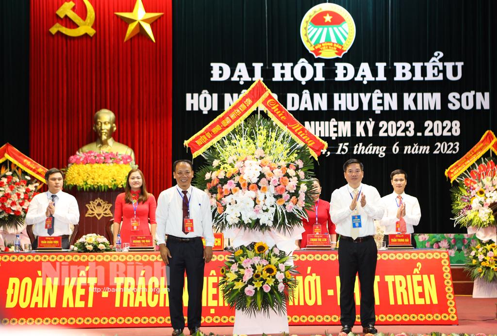 Đại hội đại biểu Hội Nông dân huyện Kim Sơn nhiệm kỳ 2023 - 2028