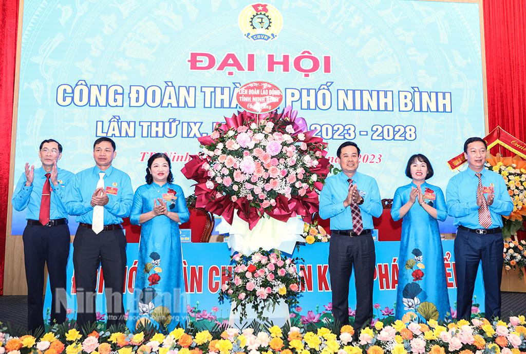 Đại hội Công đoàn thành phố Ninh Bình nhiệm kỳ 2023-2028