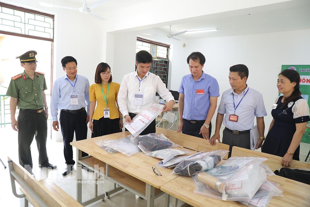 Kiểm tra công tác thi Kỳ thi tốt nghiệp THPT 2023