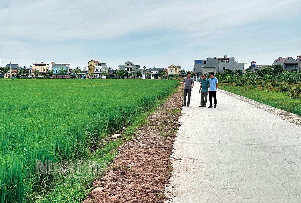 Kim Chính dựa vào sức dân để xây dựng nông thôn mới nâng cao