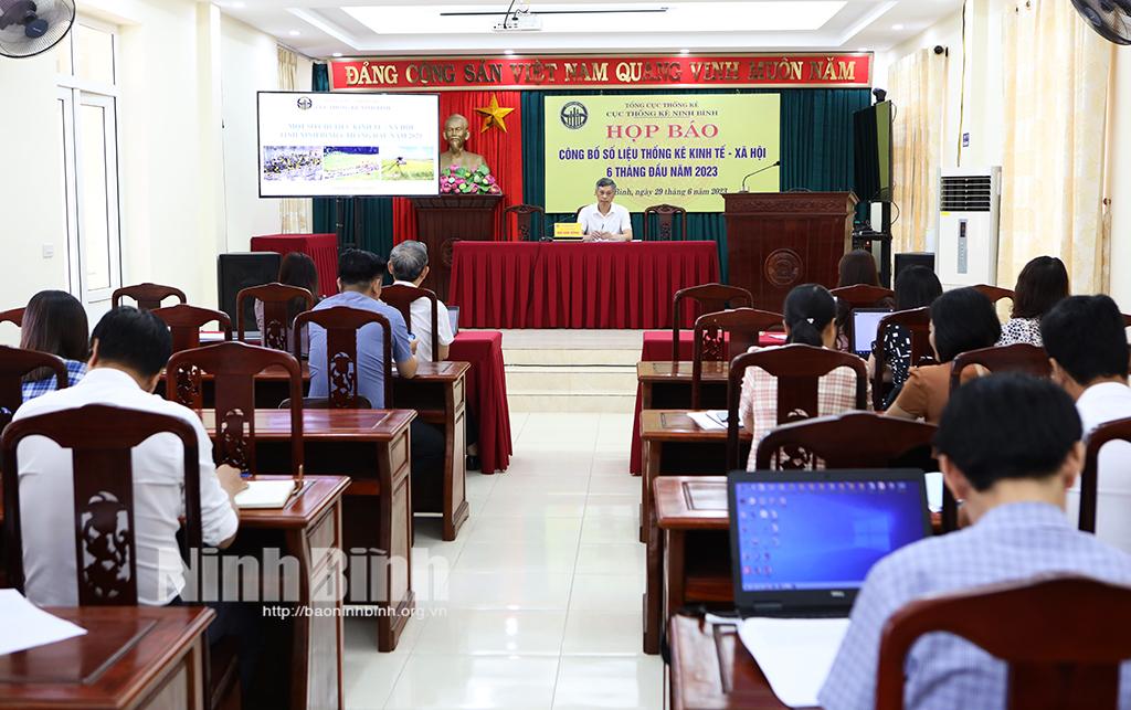 Họp báo công bố số liệu thống kê kinh tế - xã hội 6 tháng đầu năm 2023