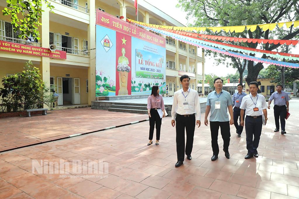 Kiểm tra công tác thi ngày thi thứ 2 Kỳ thi tốt nghiệp THPT năm 2023