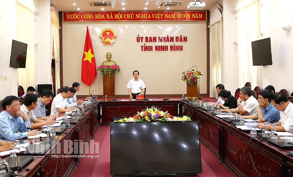UBND tỉnh làm việc với Ban Quản lý dự án đầu tư xây dựng công trình Nông nghiệp và Phát triển nông thôn