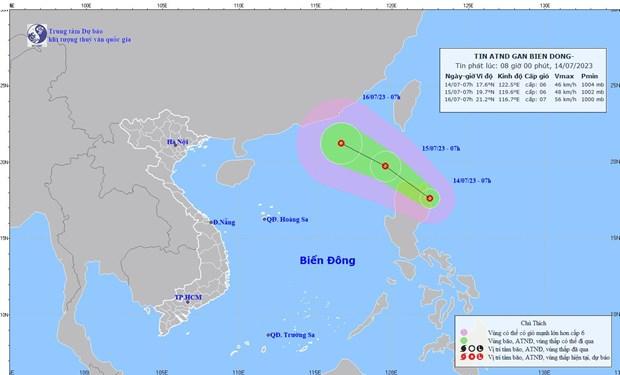 Công văn về việc chủ động ứng phó với áp thấp nhiệt đới gần biển Đông