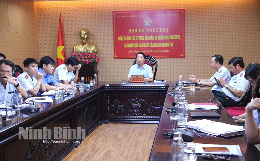 Hội nghị trực tuyến toàn quốc triển khai công tác thanh tra 6 tháng cuối năm 2023