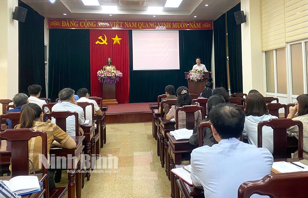 Hội nghị báo cáo viên cấp tỉnh tháng 7
