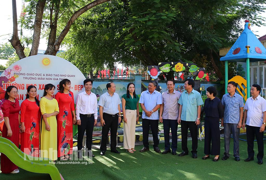 Khảo sát mức độ đạt chuẩn NTM kiểu mẫu, NTM nâng cao tại huyện Nho Quan và Yên Khánh