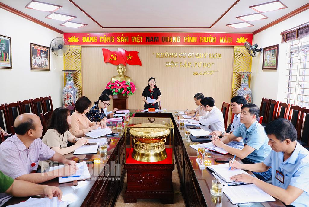 Kiểm tra việc thực hiện Kết luận số 01 - KL/TW của Bộ Chính trị tại Thành phố Ninh Bình