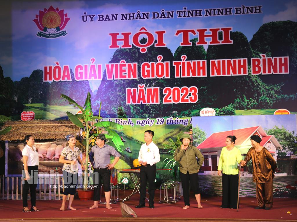 Hội thi góp phần bồi dưỡng thêm kiến thức pháp luật, kỹ năng nghiệp vụ cho hòa giải viên ở cơ sở