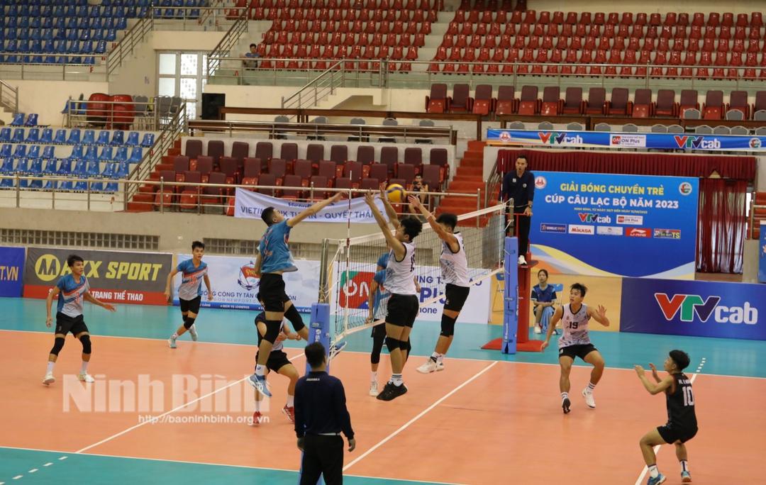 Giải bóng chuyền trẻ Cúp CLB năm 2023: VietinBank và Biên phòng cùng thắng