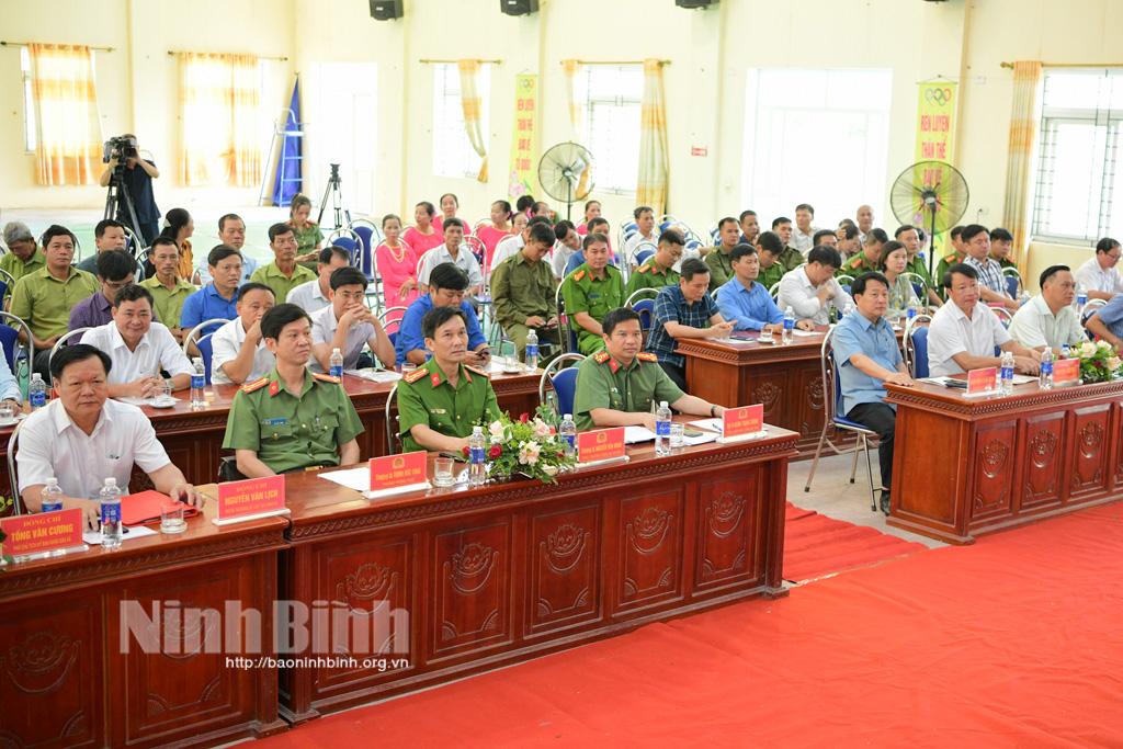 Xã Yên Lâm tổ chức điểm "Ngày hội toàn dân bảo vệ an ninh Tổ quốc"