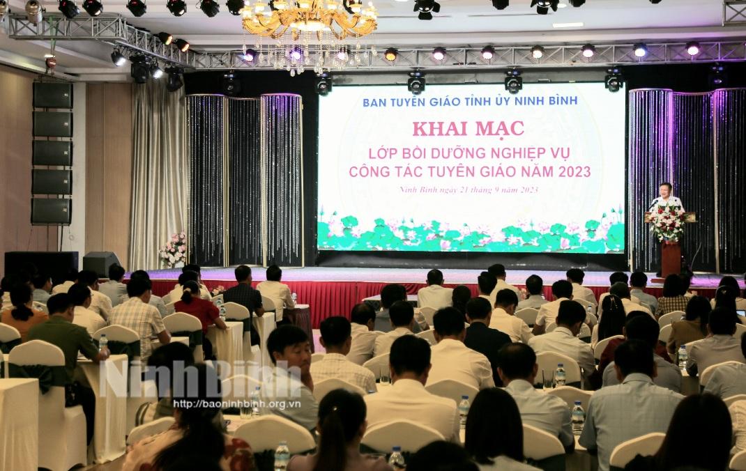 Bồi dưỡng nghiệp vụ công tác Tuyên giáo năm 2023