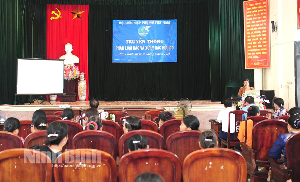 Hội Liên hiệp Phụ nữ tỉnh tuyên truyền về bảo vệ môi trường