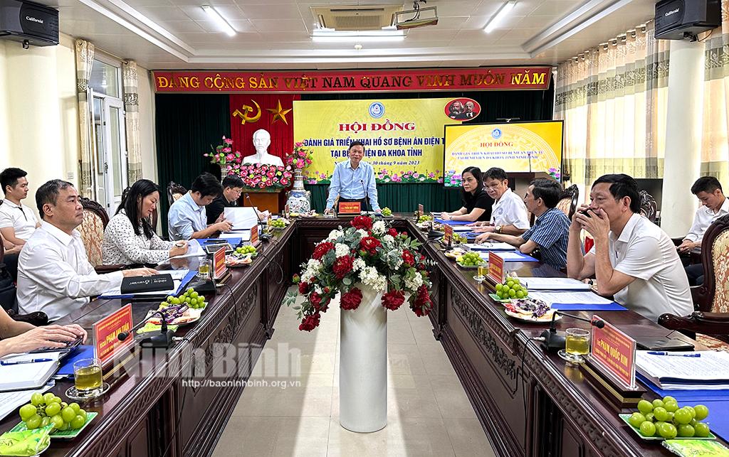 Thẩm định các điều kiện triển khai hồ sơ bệnh án điện tử tại Bệnh viện Đa khoa tỉnh Ninh Bình