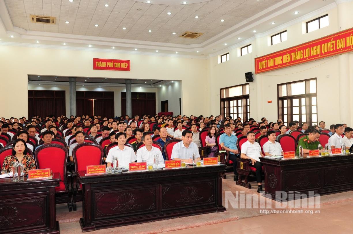 Thành ủy Tam Điệp triển khai công tác sắp xếp đơn vị hành chính cấp huyện, cấp xã giai đoạn 2023-2030