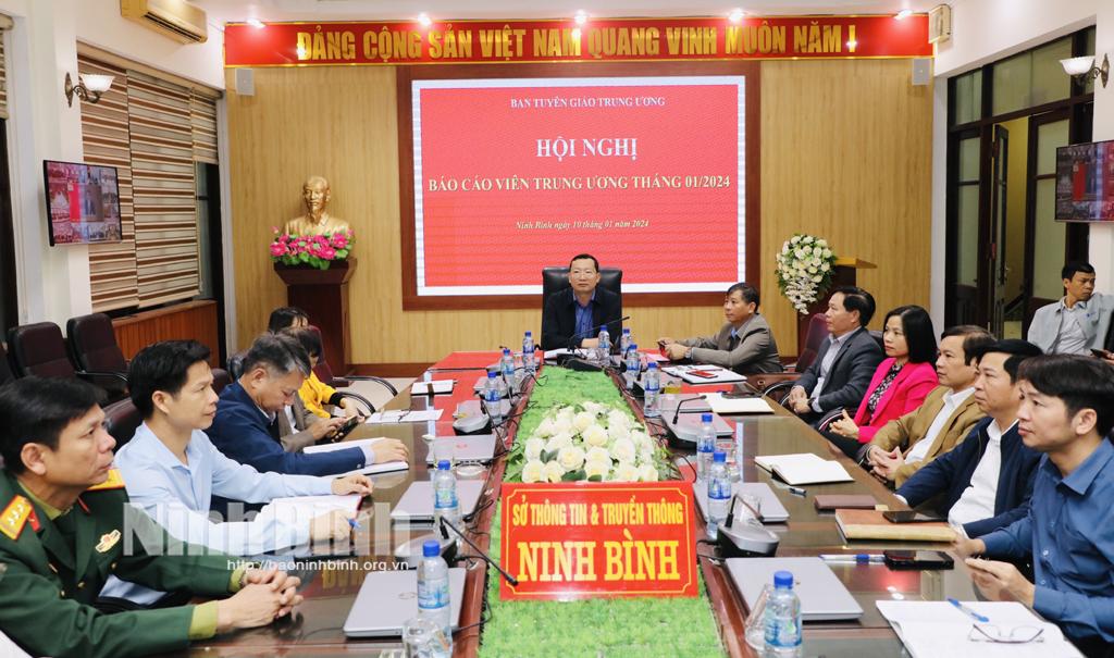 Hội nghị Báo cáo viên Trung ương tháng 1/2024