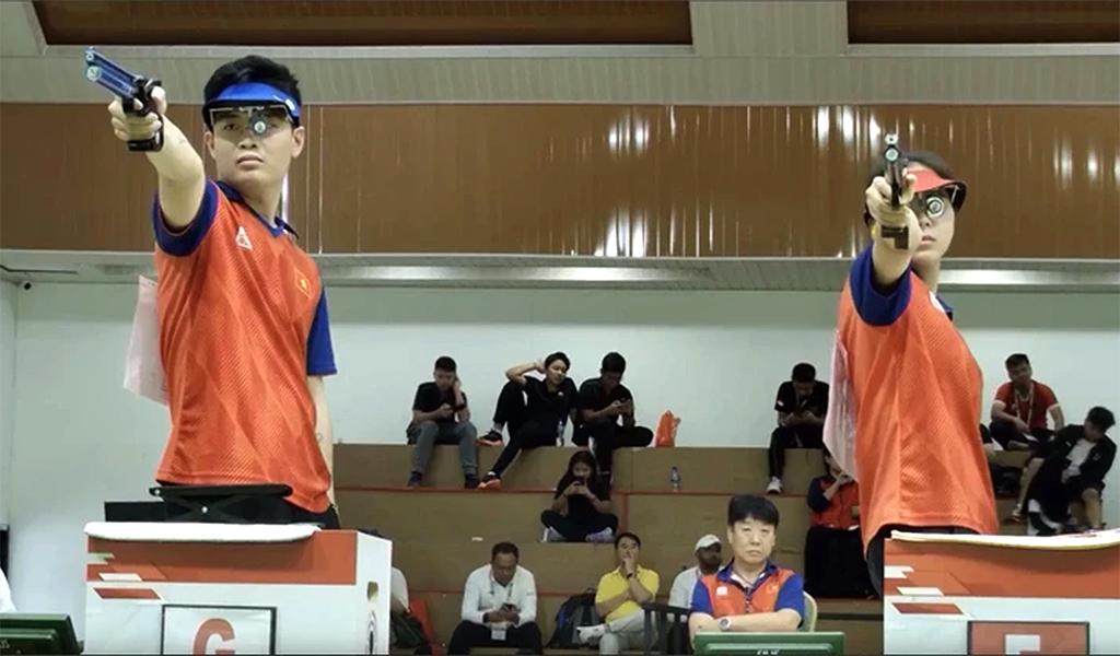 Xạ thủ Việt Nam giành huy chương Vàng tại Giải Bắn súng châu Á 2024